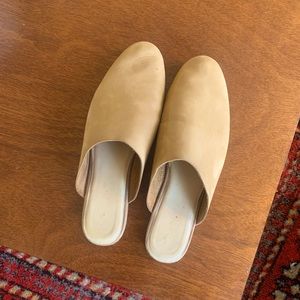 Nisolo Lima Mules (in discontinued almond color) size 9.5